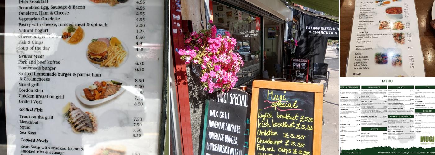 Mugi's Coffee Bar Menu