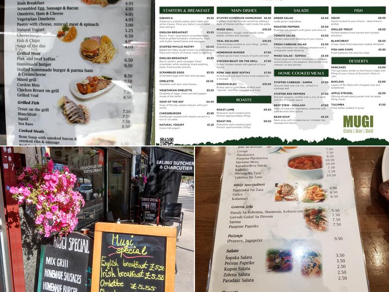 Mugi's Coffee Bar Menu