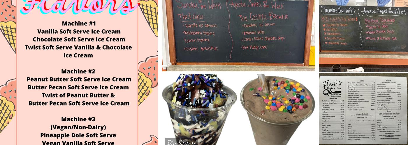 Fran's Dairy Bar Menu