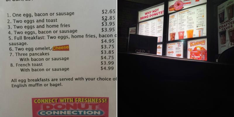 Dunkin' Menu