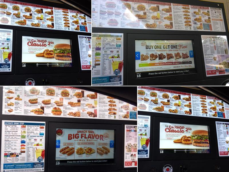 Sonic Drive-In Menu