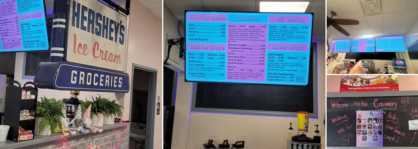 Foster Brook Creamery Menu