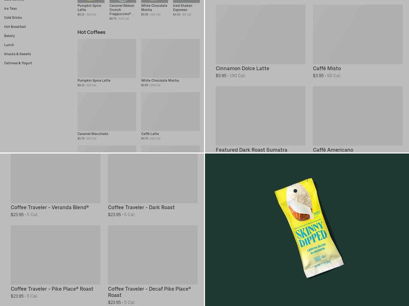 Starbucks Menu