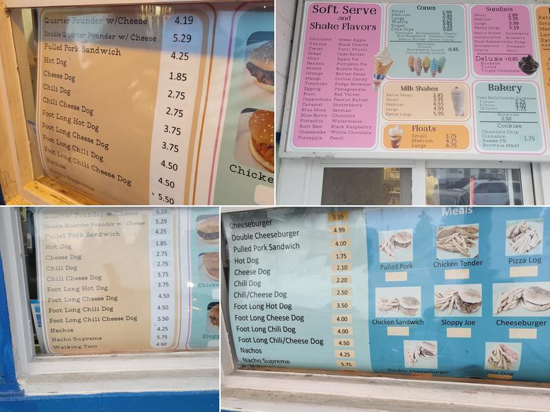 Frosty Harbor Menu