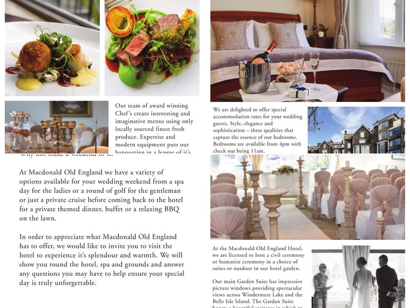 The Lakeview Restaurant at Macdonald Old England Hotel Menu