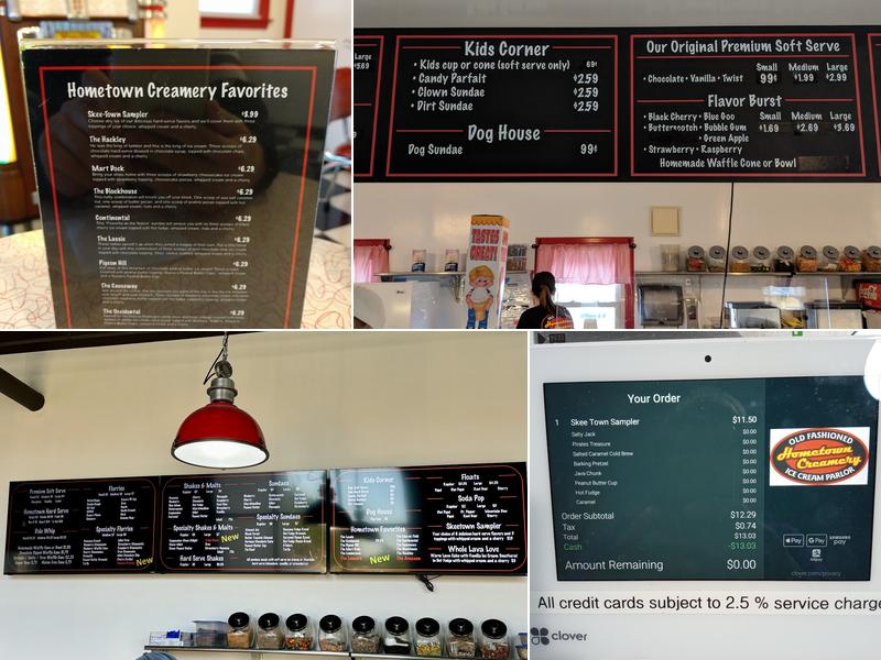 Hometown Creamery Menu