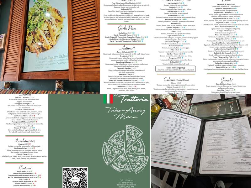 Trattoria Menu