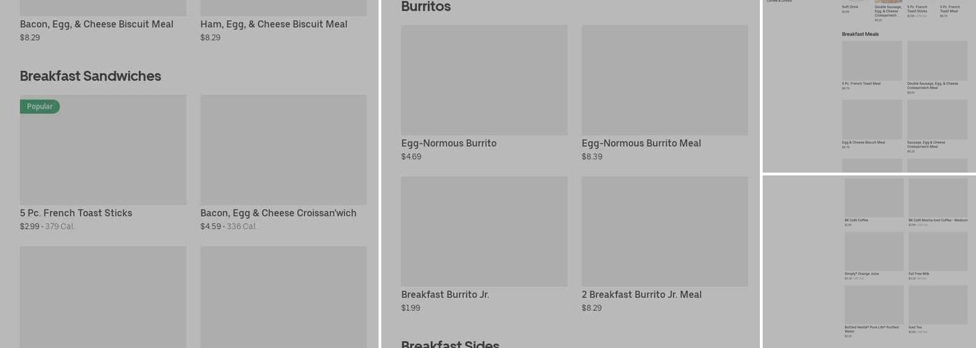 Burger King Menu