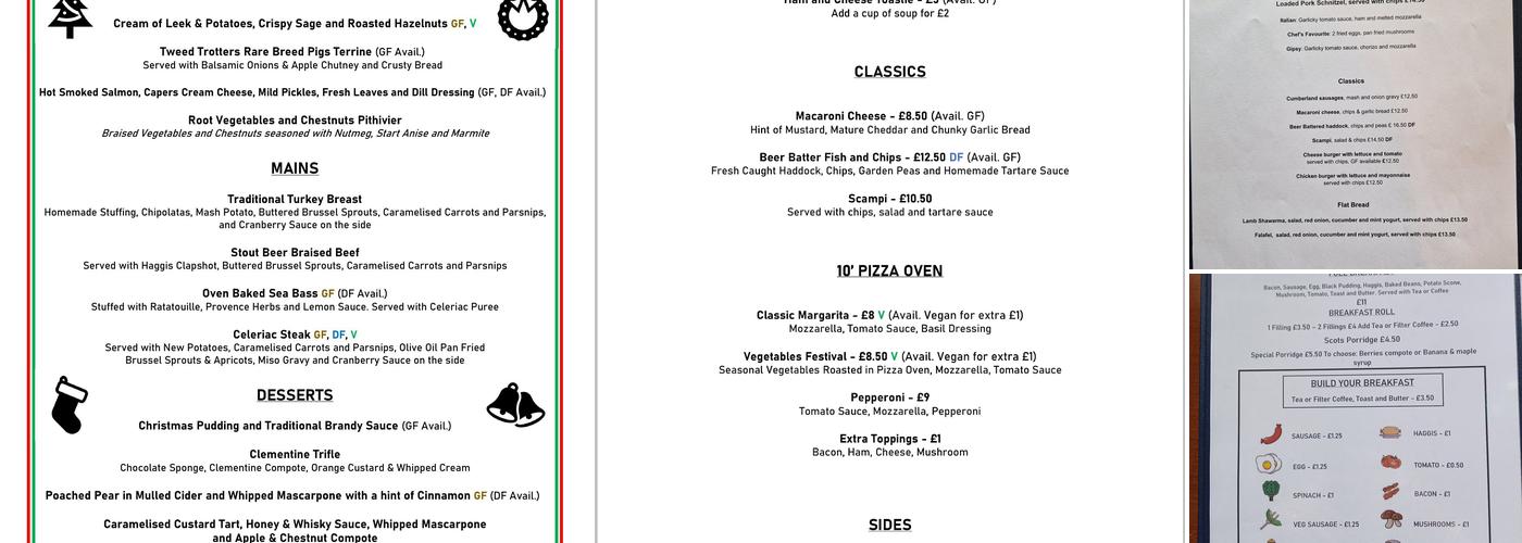 From Scratch Restaurant Menu