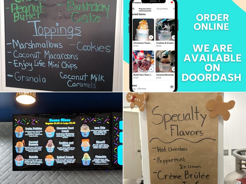 iFreeze Creamery Menu