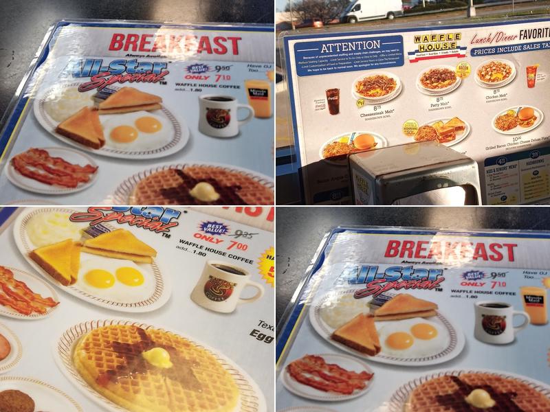 Waffle House Menu
