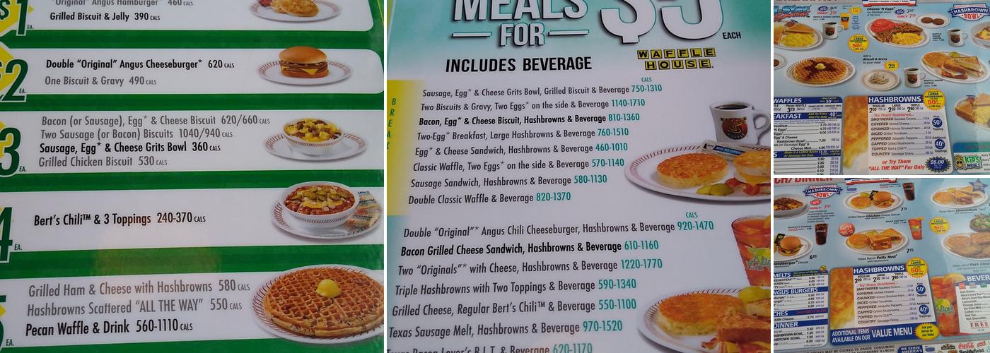 Waffle House Menu