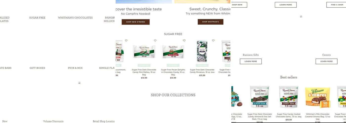 Russell Stover Chocolates Menu