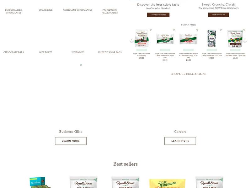 Russell Stover Chocolates Menu