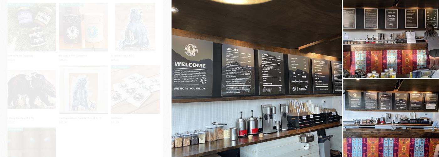 Sweet Peaks Ice Cream - West Menu