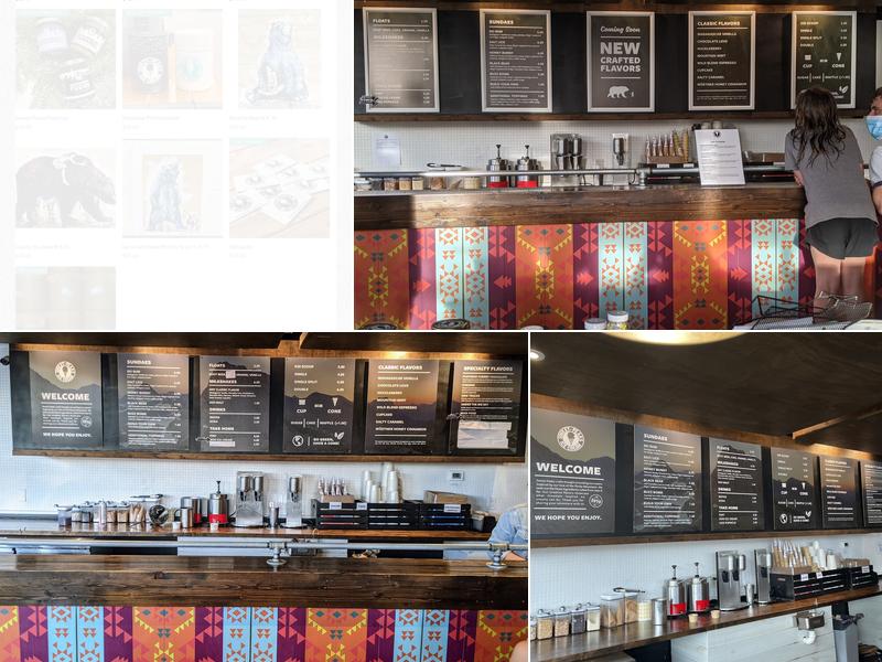 Sweet Peaks Ice Cream - West Menu