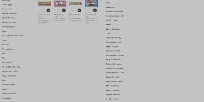 Safeway Bakery Menu