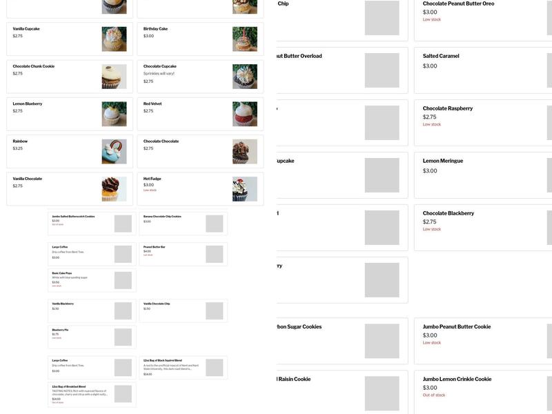 A Cupcake a Day Menu