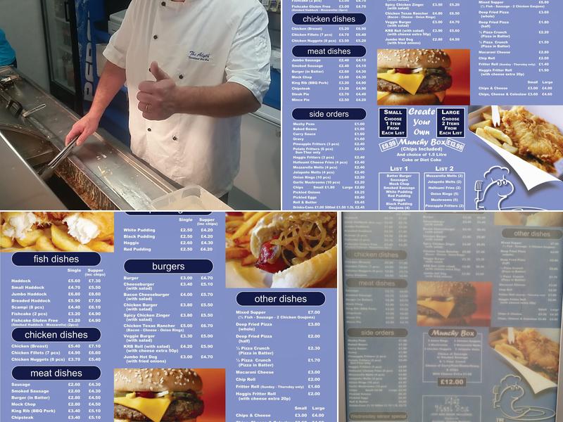 The Alyth Traditional Fish Bar Menu