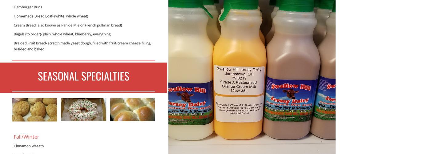 Batter Up Bakery Menu