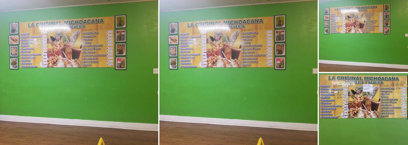 La Original Michoacana Menu