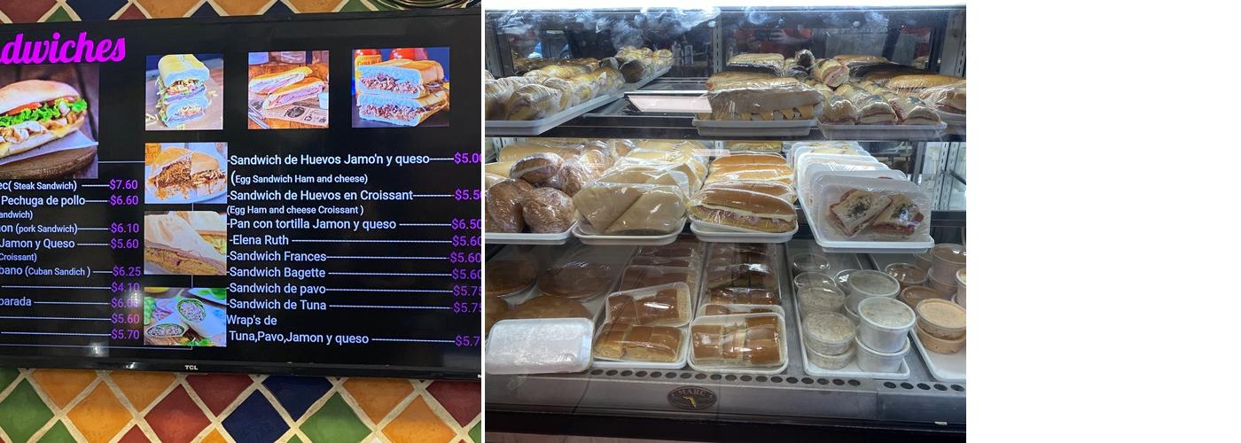 Chantilly Bakery Menu