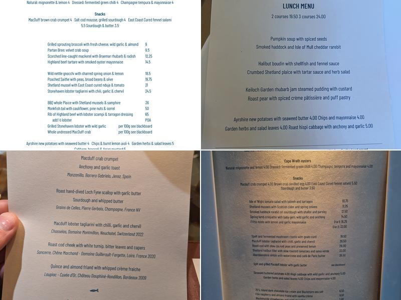 Fish Shop Restaurant Menu