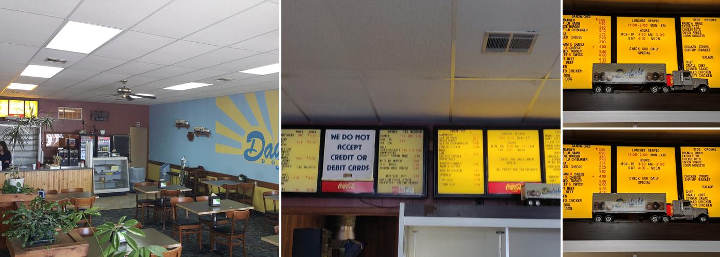 Daylight Donuts Menu