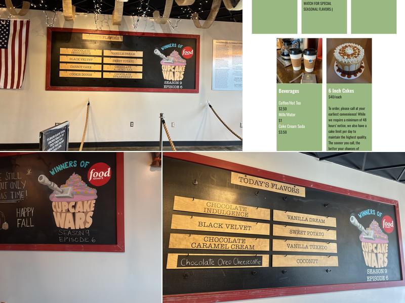 Happycakes Cupcakery Menu