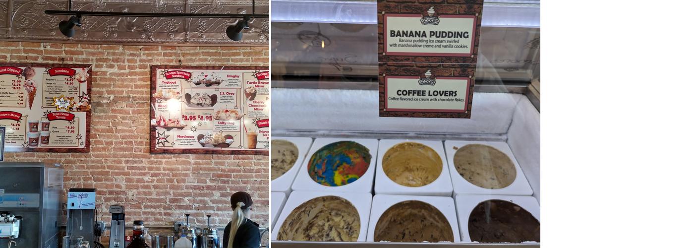 Downtown Scoops Menu