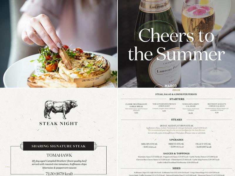 Marco Pierre White Steakhouse Bar & Grill Bridgwater Menu