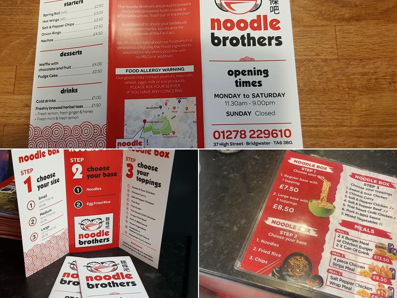 Noodle Brothers Menu