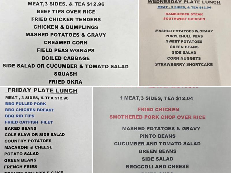 Scoops Ice Cream & Grille Menu