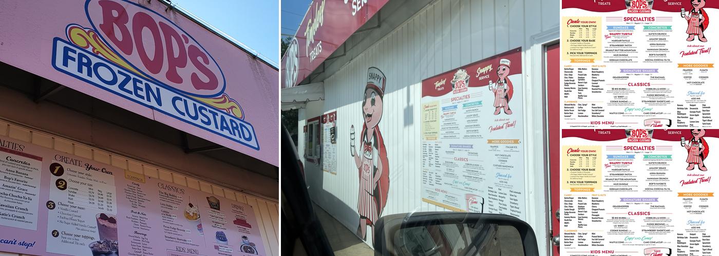 Bop's Menu
