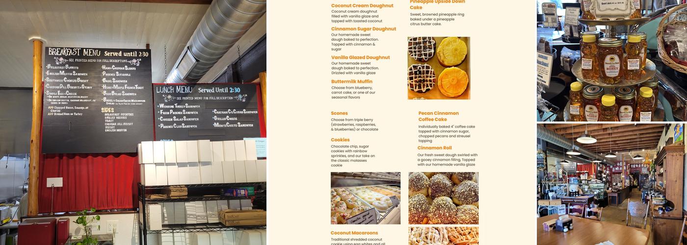 The Phoenix Bakery Menu