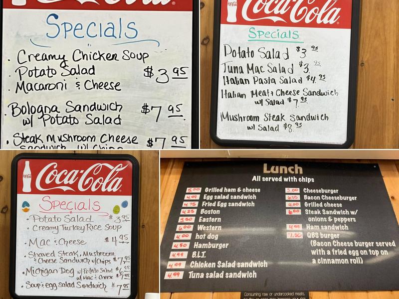 Quality Bake Shop Menu