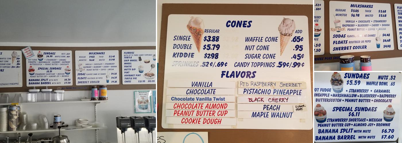 Abbott's Frozen Custard Menu