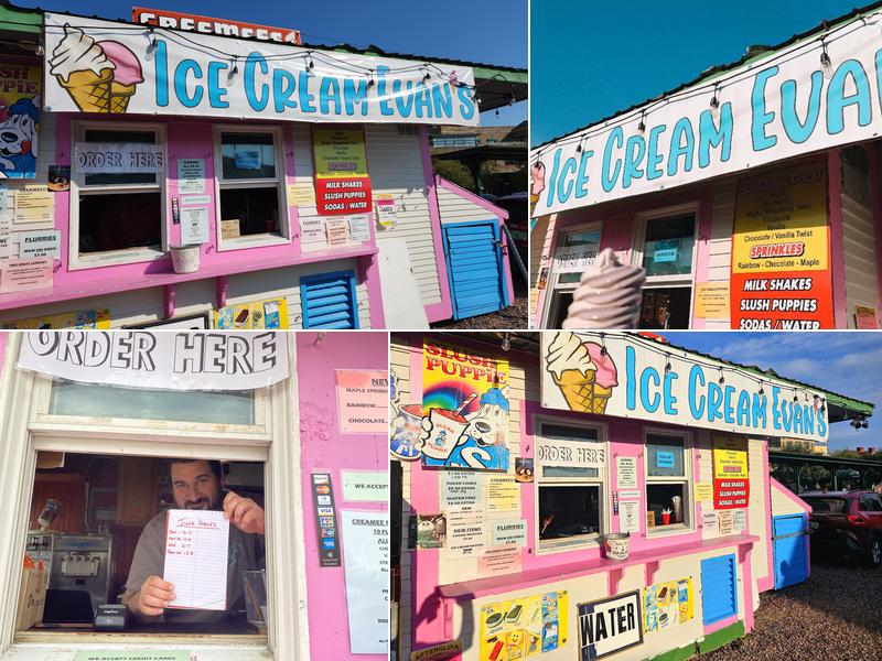 Ice Cream Evan’s Menu