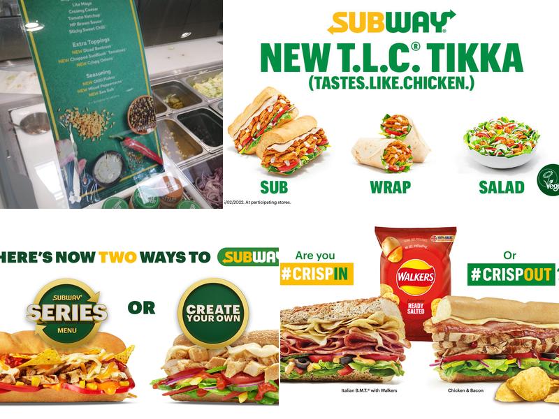 Subway Menu