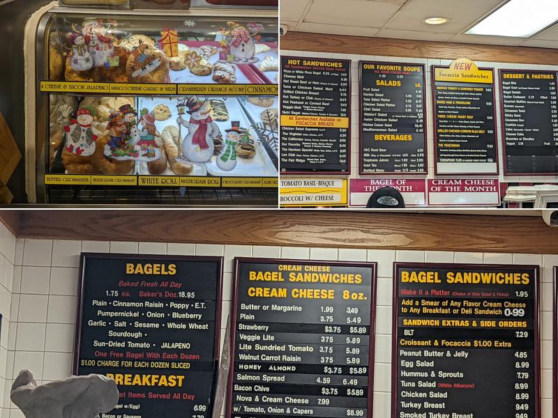 Chesapeake Bagel Bakery Menu