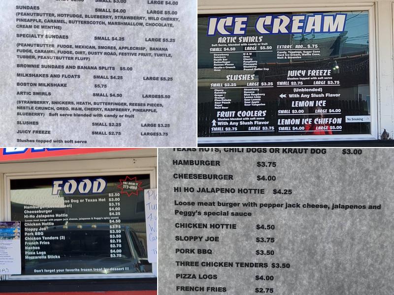 Hi-Ho Drive In Menu