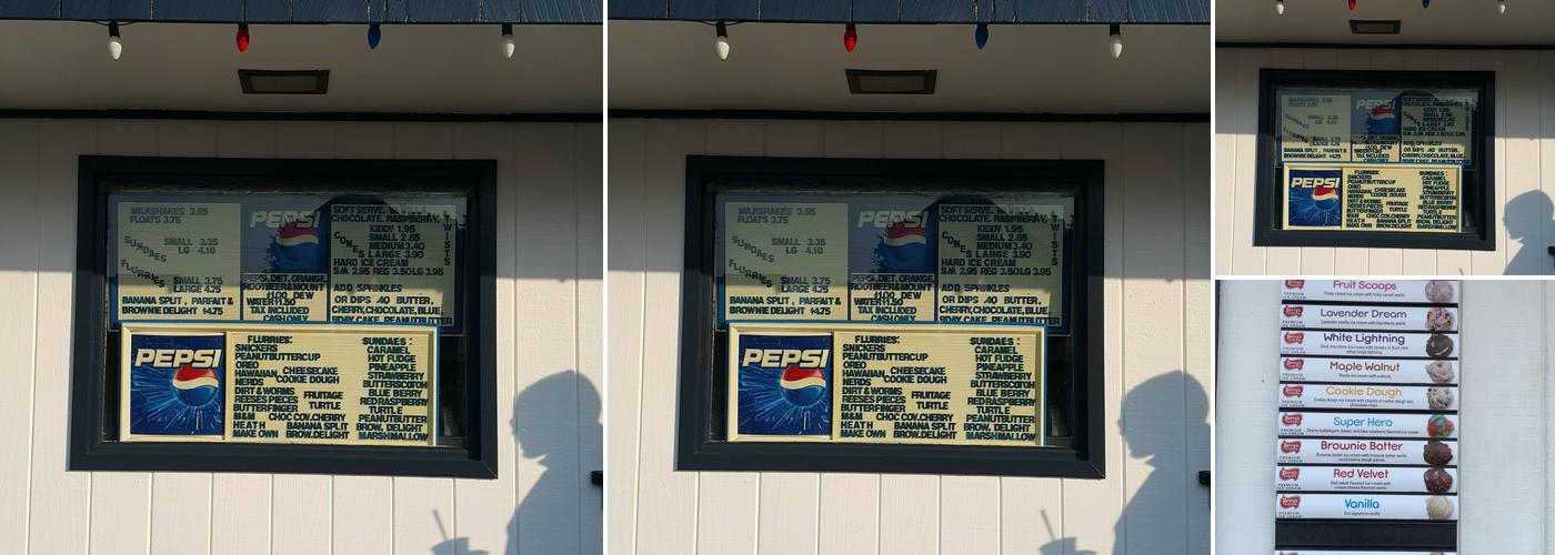 Nadine's Ice Cream Menu