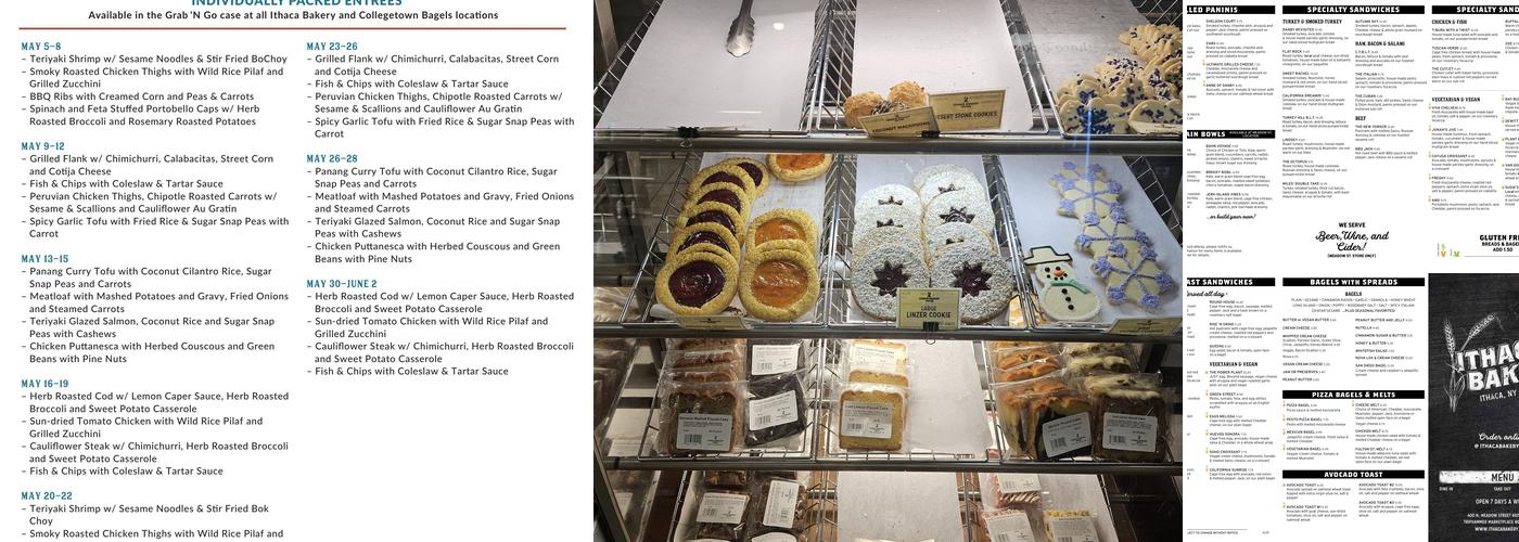 Ithaca Bakery Menu