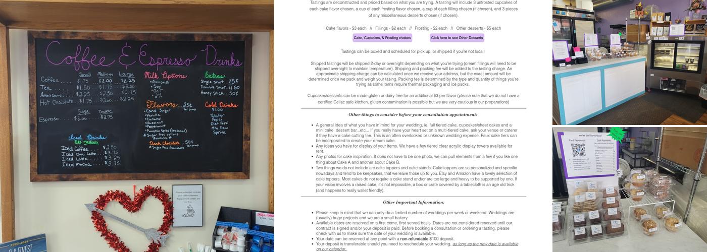 Simple Sweets Bakery Menu