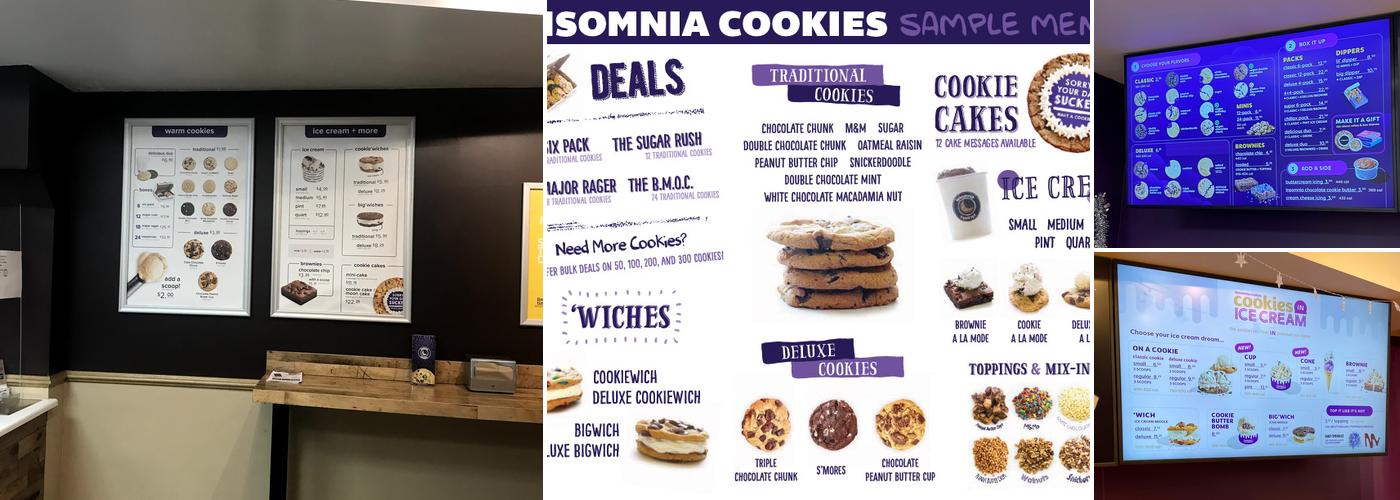 Insomnia Cookies Menu
