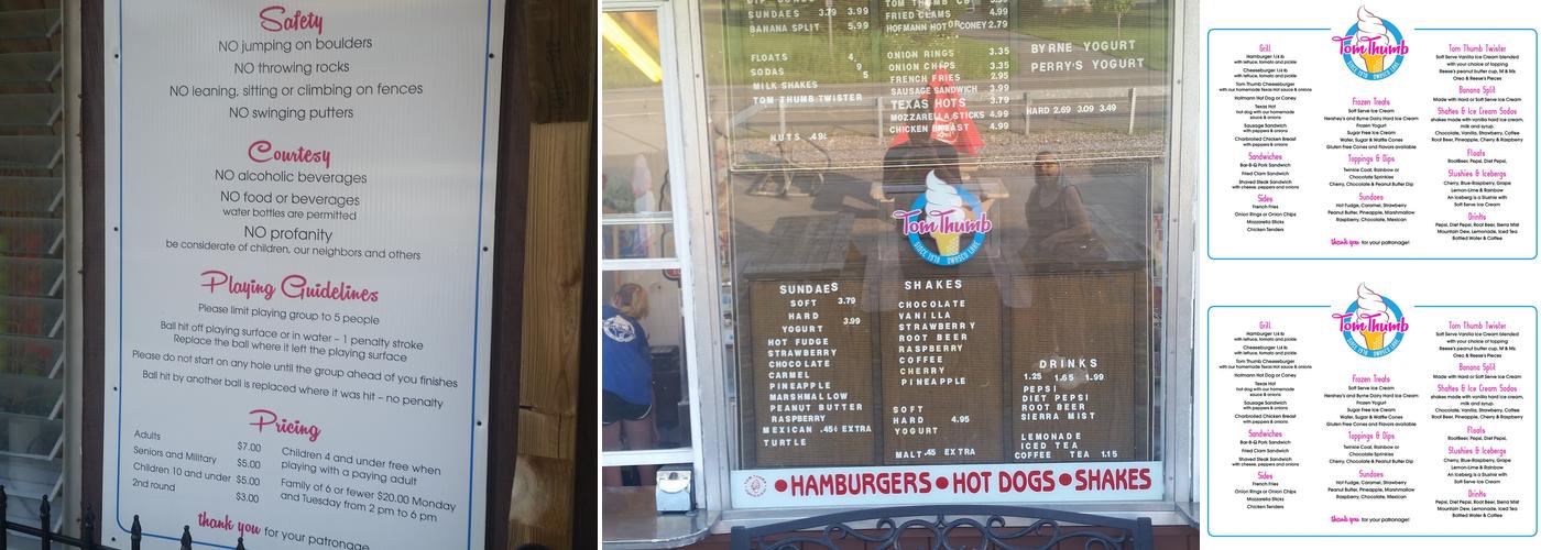 Tom Thumb Drive In Menu