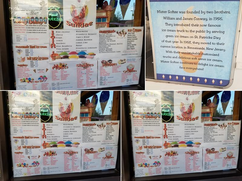 Hokey Pokey's Ice Creamery Menu