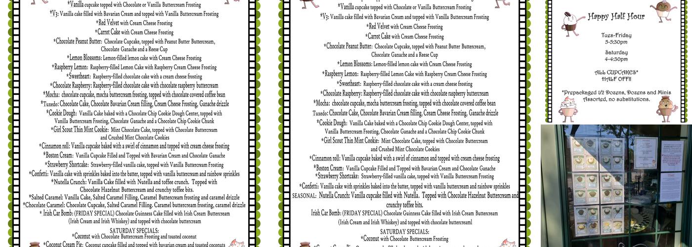 Mrs. Kelder's Cakes Menu