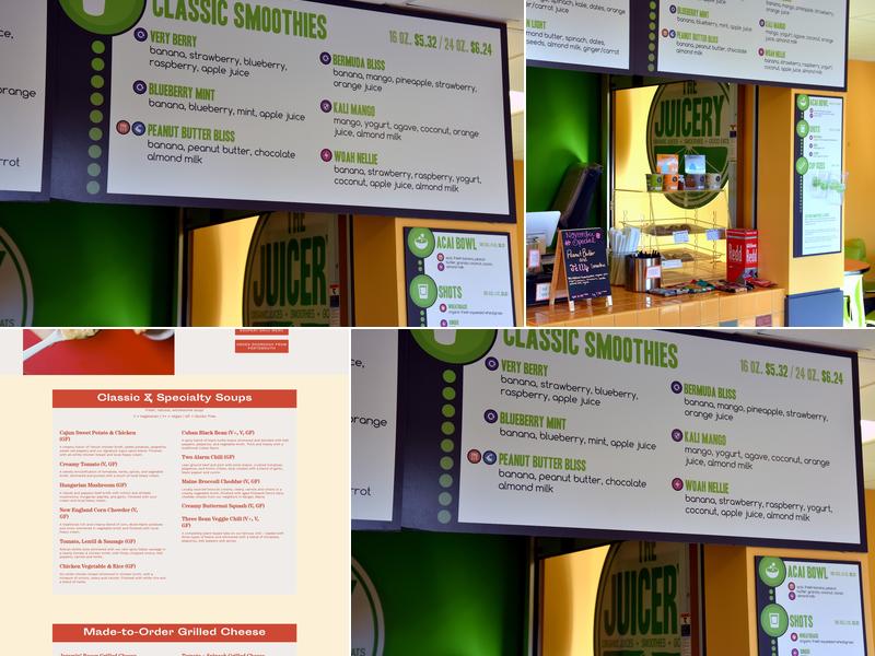 The Juicery Menu