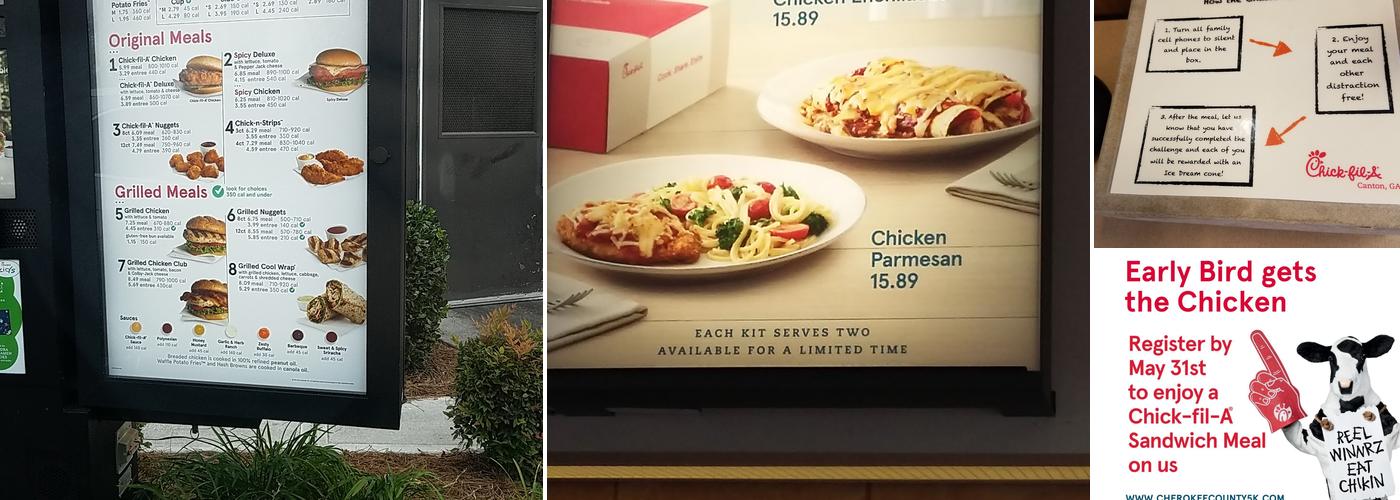 Chick-fil-A Menu